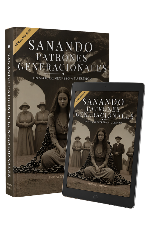 Mockup del ebook Sanando Patrones Generacionales en tablet